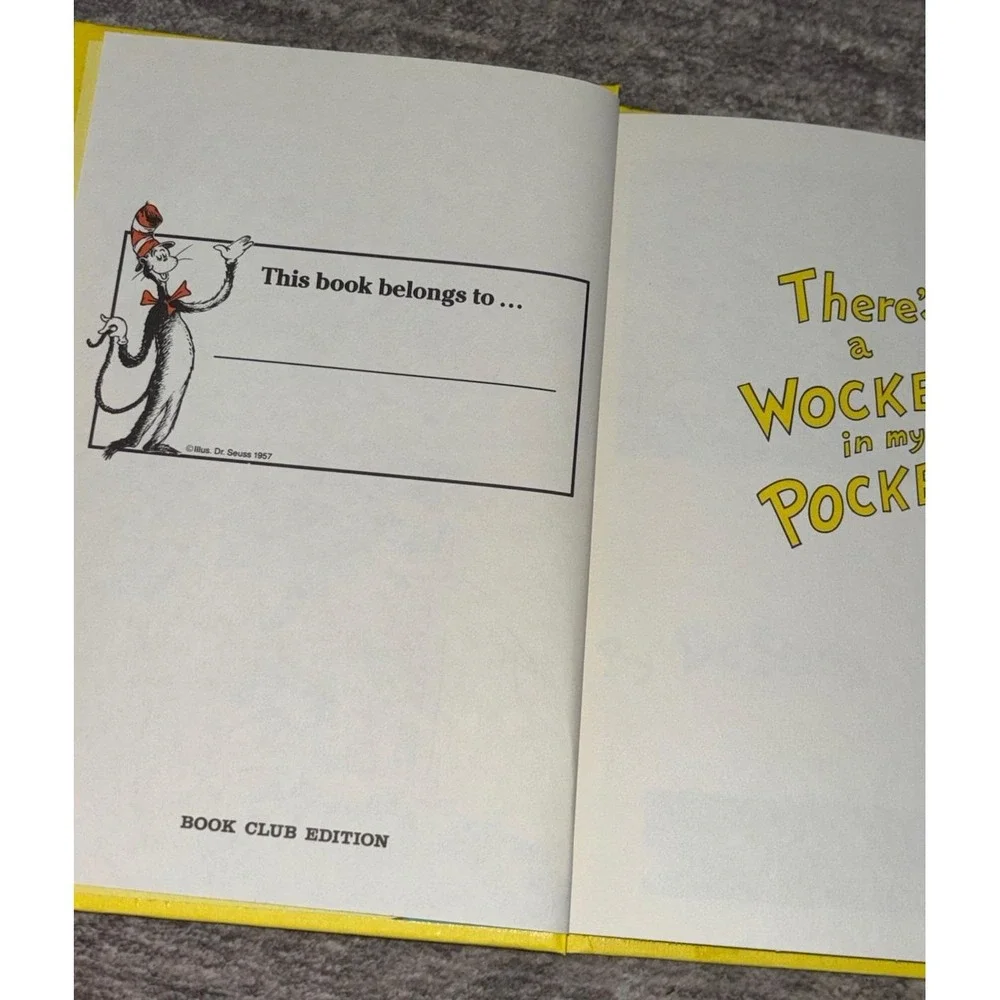 Dr. Seuss There's a Wocket in My Pocket! Bright & Early Books. 1974 Hardcover